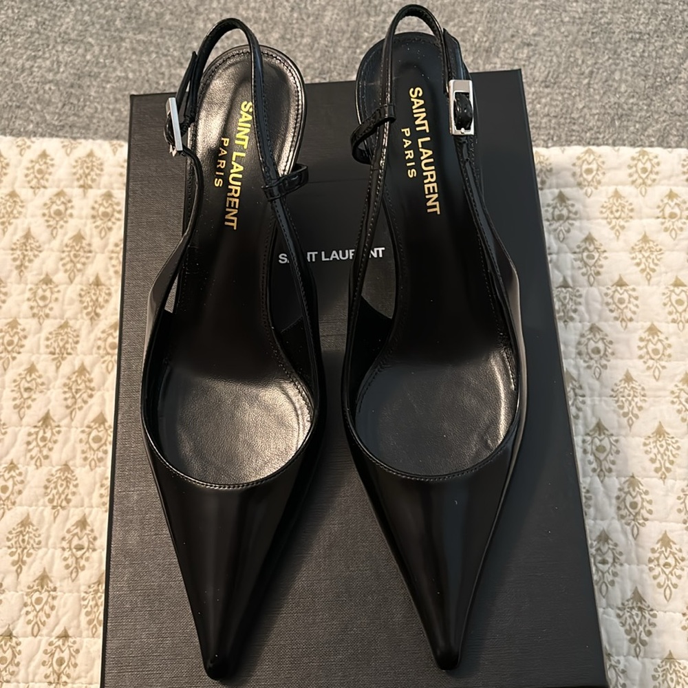 Saint Laurent Verdome 70 slingback pumps - Picture 7 of 10